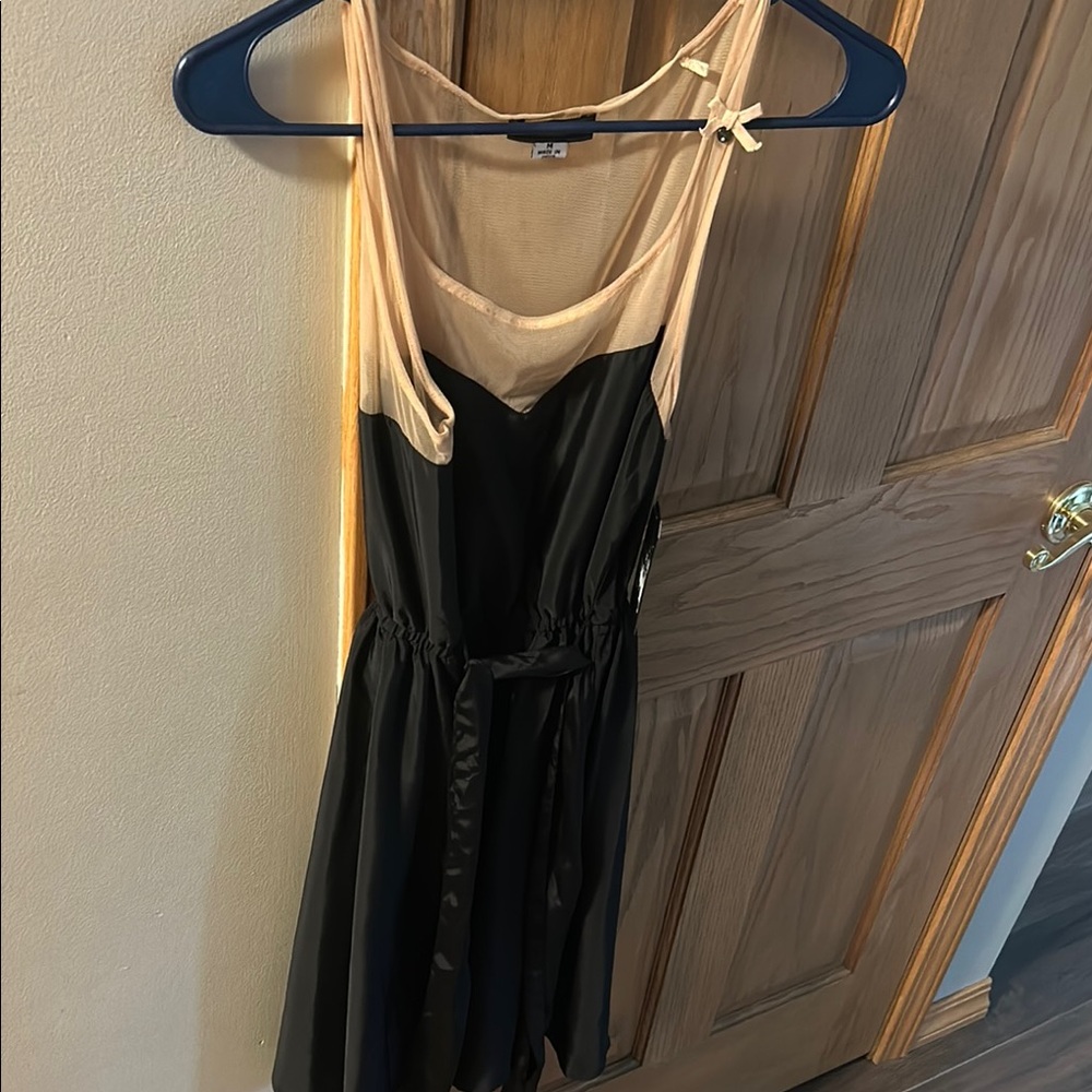 Guess Blue Mini Sundress with Gold Embellishments
